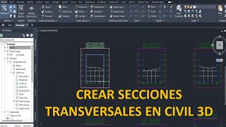 Cómo crear secciones transversales en Civil 3D [upl. by Nroht]