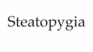 How to Pronounce Steatopygia [upl. by Ball547]