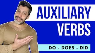 Verbos Auxiliares Auxiliary Verbs  DO DOES e DID [upl. by Arnie]