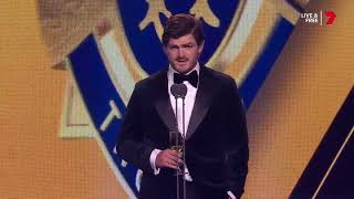 Melbournes Angus Brayshaws Brownlow Medal speech  2024  c7 [upl. by Sirap490]