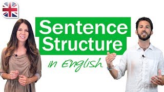 English Sentence Structure  English Grammar Lesson [upl. by Eanom]