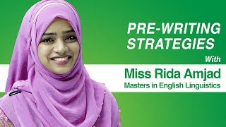 Learn The Best Pre Writing Strategies With Miss Rida Amjad MyInterAcademycom [upl. by Norven]