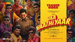 Vaa Vaathiyaar Teaser  Karthi Krithi Shetty  Santhosh Narayanan  Nalan Kumarasamy  Studio Green [upl. by Leunad]