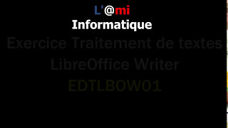 TUTO LIBRE OFFICE WRITER  créer une lettre  mise en forme [upl. by Malvia445]