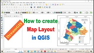 How to Create Map Layout in QGIS software Map Layout 1 [upl. by Rezal]