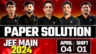 JEE Main 2024 Paper Solution  4th April Shift 1 [upl. by Anson580]