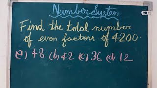 Number of Even factors  Number of factors  Find the even factors of  Factor formula ssc maths [upl. by Tecil]