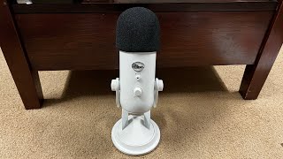 ASMR Testing My New Blue Yeti Microphone Mic Brushing Rambling Tapping Liquid Sounds [upl. by Bibbye]