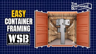 Wood Framing Method for Shipping Containers [upl. by Guenevere]