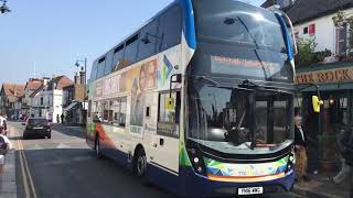 Enviro 400 MMC Triangle Stagecoach Buses at Whitstable Town [upl. by Kemeny]