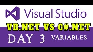 VBNET VS CNET STEP BY STEP WITH SAMPLE PROJECTS DAY 3 [upl. by Limay298]