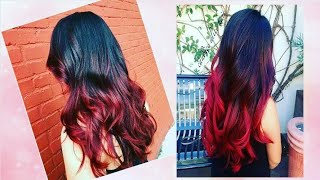 pinta tu cabello sin tinte  cabello de colores  pinta tu cabello con papel crepe 2018 [upl. by Garek432]