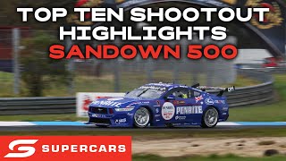 Top Ten Shootout Highlights  Penrite Oil Sandown 500  2024 Repco Supercars Championship [upl. by Galang969]