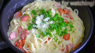 Creamy Spaghetti Recipe  สปาเก็ตตี้ครีมซอส [upl. by Benjamin]