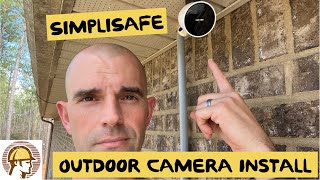 SimpliSafe Outdoor Camera Install [upl. by Boarer]