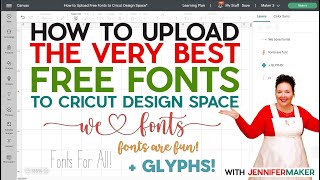 How Do I Upload Free Fonts to Cricut Design Space  2023 Windows amp Mac Step by Step [upl. by Childs]