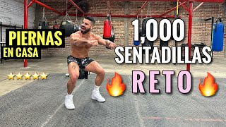 Ejercicios de PIERNAS Y GLUTEOS en Casa 40 Minutos Reto de 1000 Sentadillas SIN MATERIAL [upl. by Samau210]