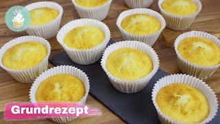 Grundrezept Cupcake Muffin  Kindergeburtstag  Grillen  einfach lecker und blitzschnell [upl. by Eremihc911]