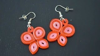 Quilling butterfly earrings [upl. by Jenness627]