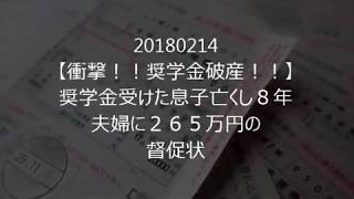 2018年の気になるニュース【衝撃！！ひどすぎる、破産続出！！奨学金が返済できない行く末がひどすぎる！！（奨学金破産 夫婦に２６５万円の督促状 1）20180214 五輪ニュース [upl. by Eesdnyl]