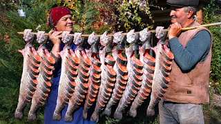 Fresh Trout Cooked in a Wood Fired Oven  A Traditional Delight [upl. by Metts]