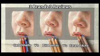 Pastel Pencil Study Learn my skin tone technique  3 different Brands 3 Reviews Narrated Tips [upl. by Aloysia]