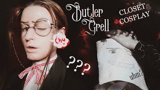 TURNING INTO BUTLER GRELL Closet Cosplay Challenge [upl. by Ara]