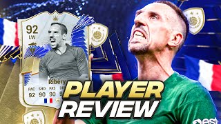 5⭐5⭐ 92 TOTY ICON RIBERY SBC PLAYER REVIEW  FC 24 Ultimate Team [upl. by Buckie125]