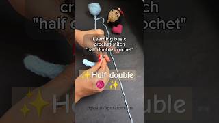 Best way to do half double crochet 🧶 crochet hacks artandcraft yarnart fabricart mentalhealth [upl. by Imoyik]