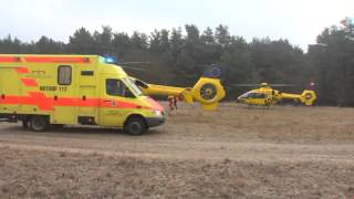 Landung und Start zweier Hubschrauber vom ADAC in Beetz bei Sommerfeld [upl. by Aubarta292]