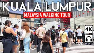 KUALA LUMPUR Malaysia 🇲🇾 4K Walking Tour 2024  Bukit Bintang amp River of Life [upl. by Anyahs796]