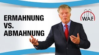 Ermahnung vs Abmahnung  Was ist der Unterschied  Betriebsrat Video [upl. by Schilling12]