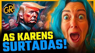 KAREN FESTIVAL AS MELHORES REAÇÕES A VITÓRIA DE TRUMP [upl. by Eddra205]