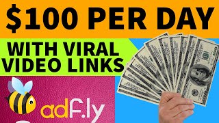 Make 100 PER DAY  How to make money online with Adfly  Adfly Tutorial  adfly [upl. by Elkin119]