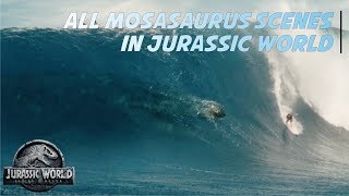 All Mosasaurus Scenes in Jurassic World  Samdev MovieClips [upl. by Brunella256]