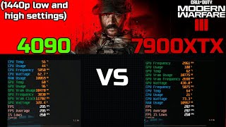 7900XTX VS 4090 On COD MW3 Campaign😱 [upl. by Duma]