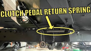 Willys Jeep CLUTCH Pedal Return Spring INSTALL [upl. by Allenaj]