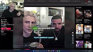 xQc reacts to playing “Not Like Us” with drake [upl. by Shalom]