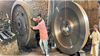 Old wheel of Rolling Mill Machining Complete process [upl. by Namus]