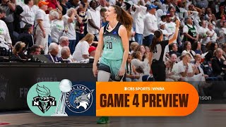 WNBA Finals Game 4 Preview New York Liberty vs Minnesota Lynx  NY leads 21 [upl. by Ocirred]