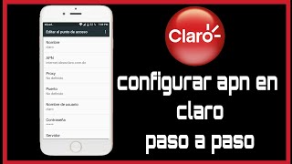 Cómo configurar apn de claró República Dominicana 🇩🇴 [upl. by Nyladnek960]