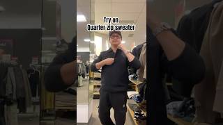 Best Quarter Zip Sweater try fitcheck mensfashion inspooutfit [upl. by Corley]