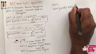 DSP3 Discrete Fourier Transform DFT and Inverse Discrete Fourier Transform IDFT  EC Academy [upl. by Kape]