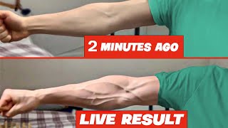 get Veiny Hands amp Forearms At home  Without equipment [upl. by Nnaillij]