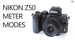 Nikon Z50 metering modes explained [upl. by Elodea]