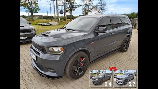 DODGE DURANGO SRT 2018 64l HEMI  porównanie SRT do RT 57l [upl. by Leugimesoj835]