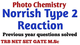 Norrish type2 reactionPhoto Chemical reactionTamilSANTHOSHCHEMISTRY [upl. by Karlee]