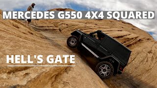 Mercedes G550 4x4 Squared up Hells Gate in Moab UT [upl. by Shaffert]