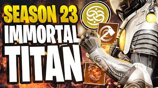 The BEST Solar Titan Build Season 23  Destiny 2 Season of the Wish Subclass Build Wormgod Caress [upl. by Nosydam]