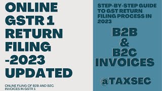 GST Return Filing in Hindi  How to File GSTR 1 Online in 2023  GSTR 1 Kaise Fill Kare gstfiling [upl. by Elahcim417]